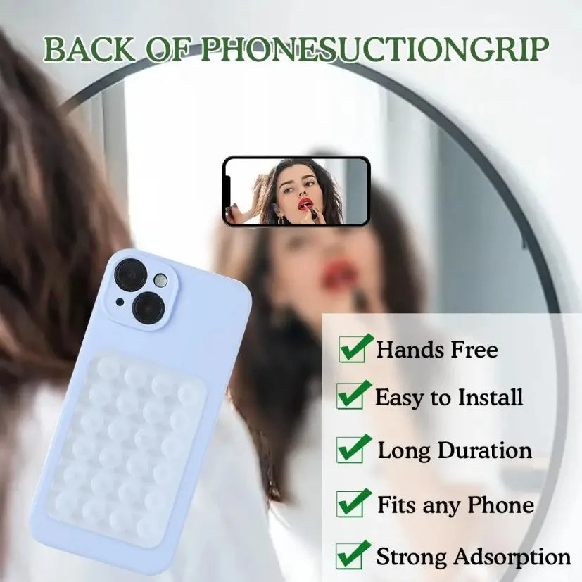 Sticky Phone Grip Pad — Stick Your Phone Anywhere, Instantly